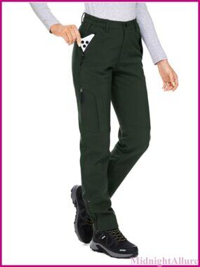 Waterproof Fleece Lined Soft Shell Snow Ski Hiking Pants